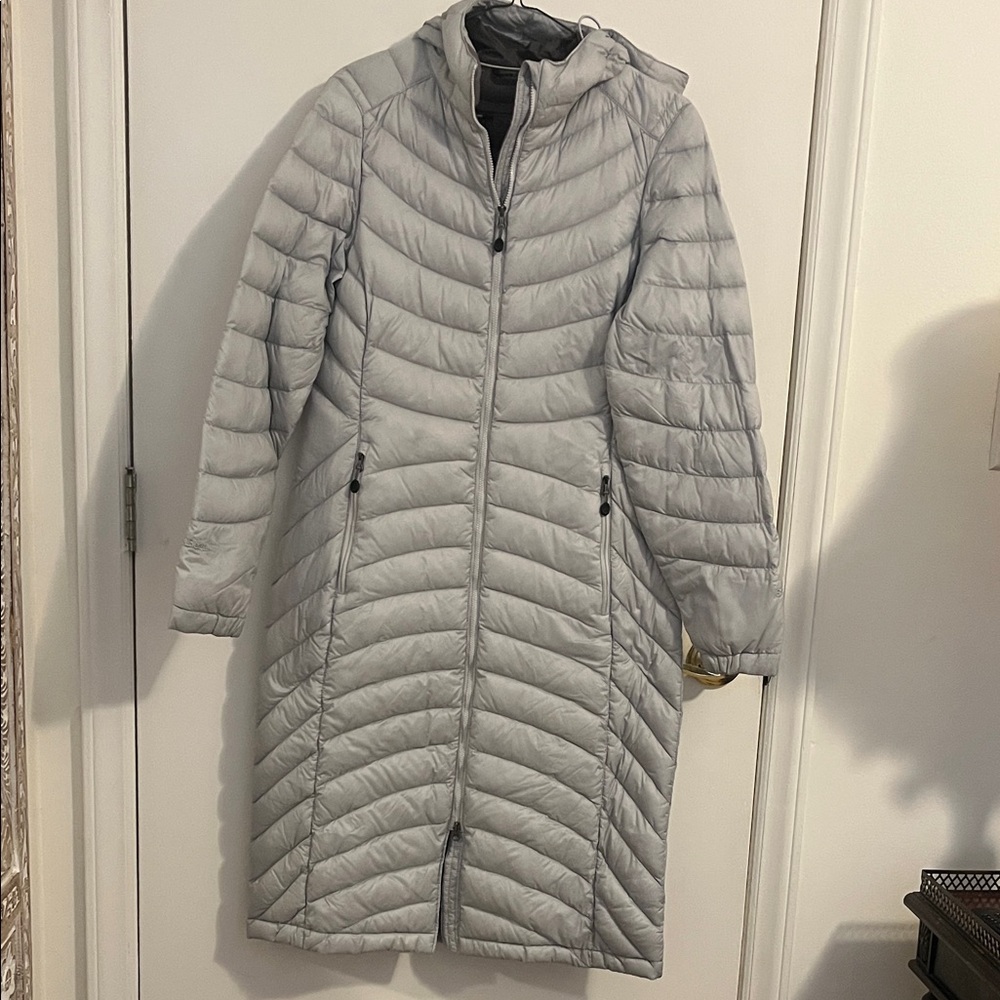 L.L. Bean Women's Ultralight Down Puffer Coat - Light Gray